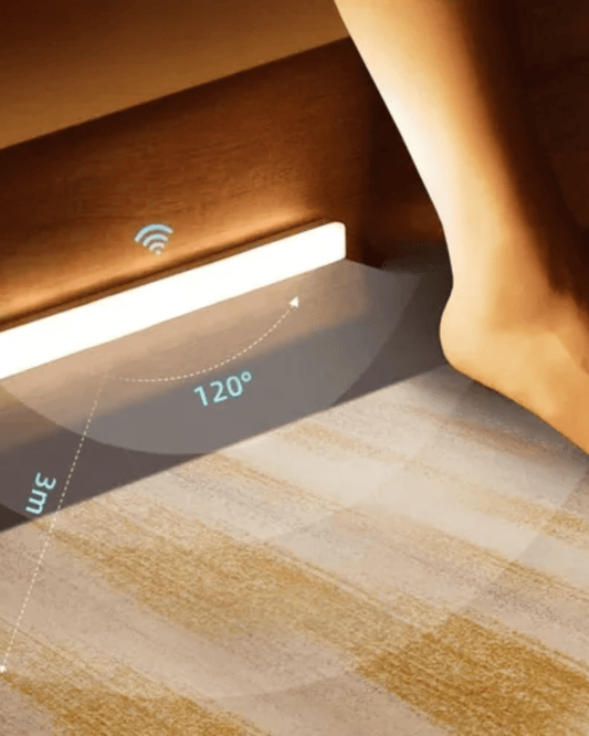 Luminária com Sensor de Presença e Opções de Tonalidade de Luz